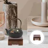 Decorative Figurines Square Wooden Base Crafts Adornment Display Stand Planter Riser Figurine Vase