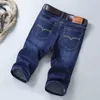 estate uomo corto jeans denim sottile lunghezza al ginocchio nuovi pantaloni casual freschi pantaloni corti elastici giornalieri di alta qualità nuovi arrivi P34B #