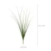 Decorative Flowers 10 Pcs Simulated Reed Grass Fake Plant Decor House Indoor Plants Fall To The Ground Artificial For Home Silk Cloth