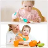 Dinnerware Sets Color Changing Spoons Children's Spill-Proof Spoon Toddler With Non-slip Handle For Home Traveling Camping Boys Girls