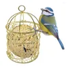 Outros suprimentos de pássaros alimentadores pendurados para suporte de metal ao ar livre caixa de tratamento decoração de quintal