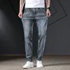 Männer Jeans Hosen Gerade Schnitt Frühling und Sommer Stretch Männer Denim Hosen Streetwear Reißverschluss Taschen Busin Casual Qualität C7An #