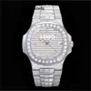 Brand Sapphire Mechanical Watch Tw Factory 40mm 324sc Automatic Movement Full Ice Luxury Pp Frozen Diamond Katp