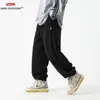 Męskie spodnie 2024 Spring Summer Men Men Unisex Solid Kolor luźne retro hip hop dressit marka streetwear jogging kobiety