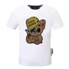 Мужские футболки Летняя мужская футболка плиссированная футболка Али высокого качества, прямая доставка, брендовая дизайнерская футболка высокого качества, прямая доставка со стразами J240322