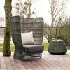 Obozowe meble nordycka sofa na zewnątrz villa dziedziniec balkon wolny Inn El El-D-Back Creative Rattan Terrace