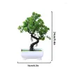 Dekorativa blommor 1pc konstgjorda växter bonsai liten trädkruka simulering heminredning falska blommor krukta bord mittpieces