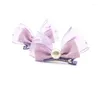Dog Apparel Pet Headwear Dogs Cat Faux Pearl Bows Hair Clips Head Decoration For Pets Puppy Hairpins Decor Grooming Accessoires