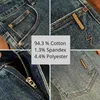 spring Autumn New Heavyweight Casual Jeans for Men Clothing Wed Soft Cott Men Zipper Joggers Men Trousers K1026 A81M#