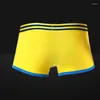 Unterhosen Herrenunterwäsche Sexy Cueca Big U Convex Bag Boxershorts Feste männliche Boxer Marke Baumwolle Bequeme Höschen