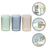 Mugs 3 Pcs Transparent Teeth Cleaning Cup Toothbrush Holder Bathroom Storage Aldult For The Pet Lovers Brushing Toothpaste Cups