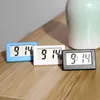 Zegary stołowe mini małe cyfrowe biurko biurka miernika LCD Wyświetlacz Travel Electronic Home Office
