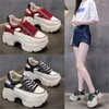 Casual Schoenen Verkopen Wedge Hollow Muffin Bottom Fashion Sexy Super Hoge Hak Sandalen Sneakers C1143