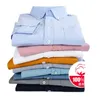 Kwaliteit 100% Katoen Oxford Shirt heren Lg Mouw Casual Comfortabel Ademend Butt Pocket Mannen Effen Dr Shirts J51E #