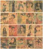 Stickers Japan Beauty Girl Celebrity Magazine Poster Retro Kraft Paper Restaurant Izakaya Decoration Wall Sticker