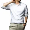 high end lg sleeved white shirt for men's busin and leisure, plus size shirt for work interview, 2024 new spring M5Tk#