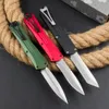 Topkwaliteit High End AUTO Tactisch Mes D2 Stone Wash Blade CNC Luchtvaart Aluminium Handvat Outdoor Camping Wandelen EDC Zakmessen Met Nylon Tas