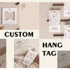 Aangepaste Hang Tag Hallow Out twee kaarten kledingstuk label kleding accessoire 24032001 240325
