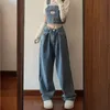 Pantalons pour femmes Vintage Denim Newjeans Baggy Jeans Femme Taille Haute Femme Vêtements Coréen Fi Streetwear Y2k Vêtements F4RU #