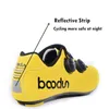 Велосипедная обувь BOODUN Road Carbon Сверхлегкие дышащие велосипедные мужские противоскользящие самоблокирующиеся гоночные велосипедные кроссовки