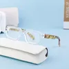 Sunglasses Retro Small Rivets Brand Black Square Glasses Frame Anti Blue Light Reading Eyeglasses Presbyopia Optical Magnifier