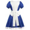 gioco Alice Madn Returns Costume Cosplay Halen Maid Dres Apr Dr per le donne anime Girls carnevale dr up Halen 74ot #