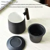 Titulares Xiaomi Mijia Teacups Cerâmica Caneca Doméstica Xícara de Chá 400ml Homens e Mulheres Escritório com Alça Coador de Chá Tampa Teaware Cozinha Ferramentas