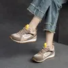 Casual Shoes Johnature 2024 Spring Breathable Mixed Colors Sneakers Comfortable Sports Fashion Versatile Women's