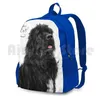 Backpack The Noble Foundland Dog Outdoor Hiking Waterproof Camping Travel Portrait Digital Drawing