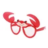 Nouveauté lunettes de soleil anniversaire plage fête faveurs drôle pliable crabe Costume lunettes fournitures festives accessoires de décoration