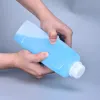 Gläser 120 ml kleine leere quadratische Flasche HDPE-Material Flüssigkeitsbehälter Lebensmittelqualität Kunststoff Probenflaschen 10 Stück