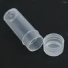 Lagringsflaskor 50 st 5g volym flaska plast liten transparent nivå praktisk multifunktion för frö granulärt objekt
