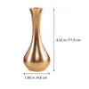 Vases 1pc Delicate Flower Arrangement Vase Tabletop Pot Brass Decorative Copper Wedding