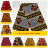 직물 앙카라 직물 아프리카 진짜 왁스 드레스 100%면 2023 가나 Pagne Wax Africain Loincloth 아프리카 앙카라 직물 6yard