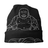 Bérets gros bouddha bonnets tricot chapeau riant souriant heureux Jolly chanceux potelé