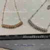 Wilgennagelketting voor dames met draaibare kogelkop Lichte luxe en luxe gevoel Nagel 18k Rose Golden Wilgennagelsleutelbeenketting Origineel 1to1 met echt logo