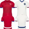 2024 2025 SERBIA Maglia da calcio Euro Cup Squadra nazionale Casa Trasferta SERGEJ MITROVIC Calcio Uomo Camicie Kit VLAHOVIC PAVLOVIC TADIC MILENKOVIC ZIVKOVIC MATIC Uniformi