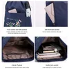 حقائب مدرسية حقائب تحمل على الظهر مع سستة الجيب للياقة البدنية كيس مقاوم للماء يوجا متعددة الوظائف قابلة للطي