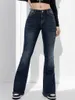 Damesjeans 2023 Herfst en winter Hoge Stretch Boot Cut Jeans voor Dames Mode Slanke Denim Flare Broek Casual Damesbroek S-2XL 24328