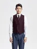 men's Suit Vest Formal Dr Waistcoat Busin Vest Casual Wedding Tuxedo With Pockets V-Neck for Suit Vests C5v9#