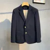 giacche da uomo casual giacche stile britannico waffle slim fit busin blazer cappotto nero verde monopetto nuovo abbigliamento maschile fi A6Zo #