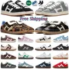 Free shipping Designers og shoes for men women vegan adv 00s grey gum shoe spezial sneakers Pony leopard black white bright blue clear pink dark green mens trainer