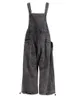 Shengpalae taille haute noir poche C Denim salopette pantalon nouveau pantalon coupe ample femmes Fi Tide printemps automne 2024 1K16401 G3mE #