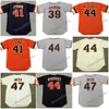 San Francisco GAYLORD PERRY MIKE KRUKOW DARRELL EVANS DAVE DRAVECKY WILLIE McCOVEY ROD BECK TIM LINCECUM BARRY ZITO Throwback-honkbalshirt voor heren, 1969-2002, S-5XL