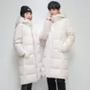 Fi Marka Kış Erkekler Ceket Kapşonlu Günlük Kalın Sıcak Pamuklu Pad Paltolar Erkekler İçin LG Parkas Fermuar Katı Kış Rüzgar Yasağı 43P0#