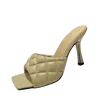 2021 Femmes Designer Lido Sandales Sexy Slide en cuir couvert Stiletto Talons dames Été Slippers de qualité supérieure grande taille avec box1166813