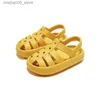 Sandales Sandales romaines pour enfants été respirant creux chaussures pour enfants garçons et filles anti-dérapant semelle souple chaussures de plage Q240328