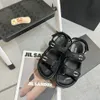 2024 Designer Summer Women's Flat High-quality Sandals Fashion New Beach Outdoor Going Out Black Sexy Multi-color Slippers Sandals