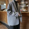 Oversized High Grade Blazers Men Trendy Leisure Loose Suit Jackets Male Daily Simple Streetwear All-match Korean Suit-tops 240313