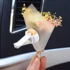 Miniatyrer Creative Car Air Outlet Dried Flower Parfym Handgjorda bukettdekoration Ornament